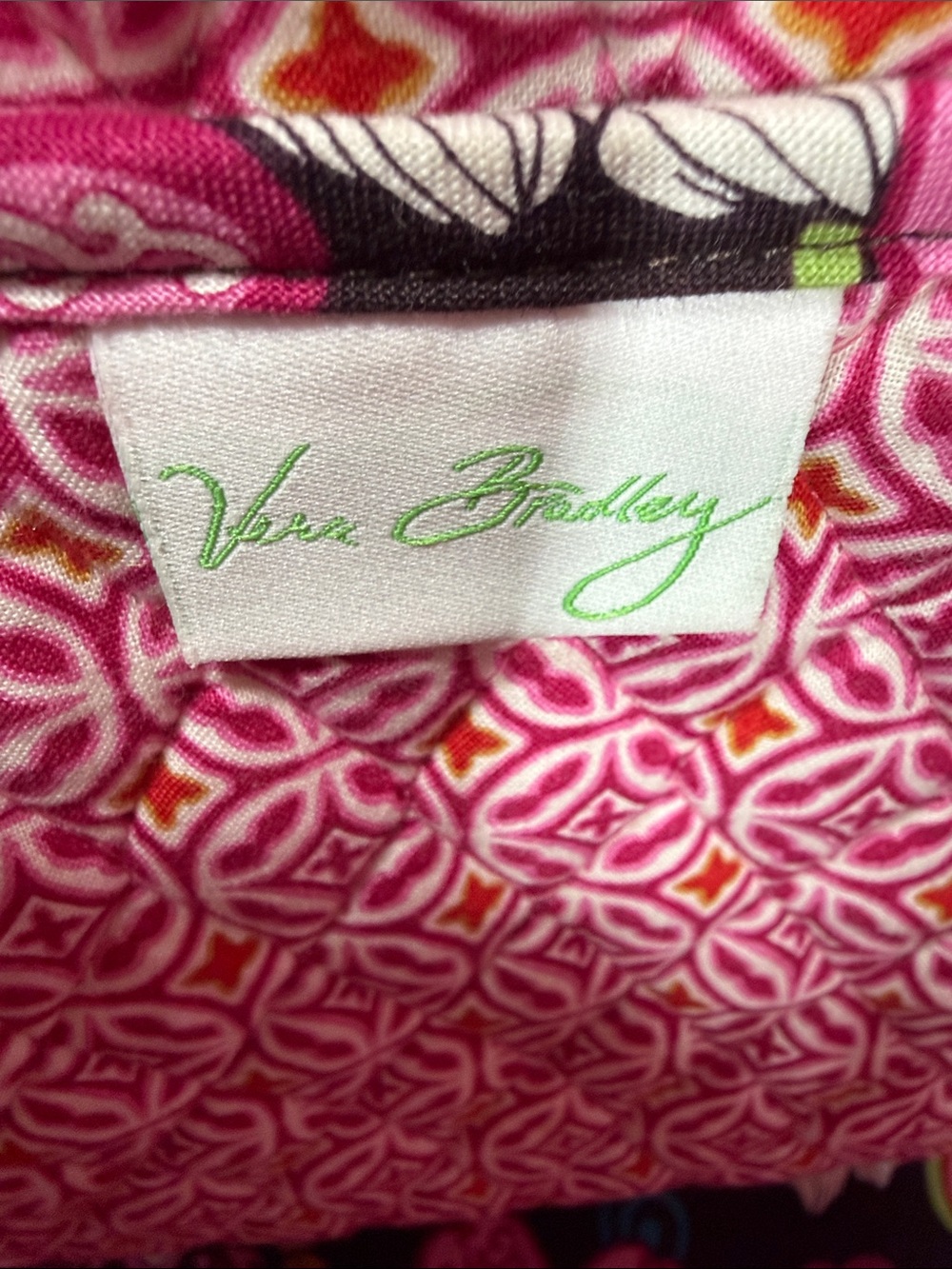 Vera Bradley quilted tote in pink Mod Floral pattern with matching small wallet - Picture 11 of 15